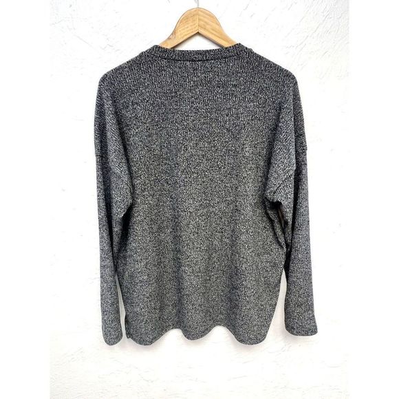 White Birch Boutique Grey Pullover Sweater Pink Tan Multicolor Knit Sz Medium - Picture 4 of 4